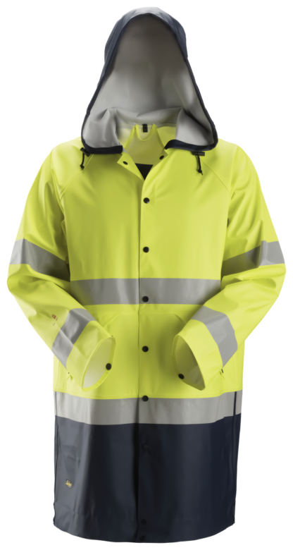 Snickers 8261 ProtecWork, Regenjack PU, High-Vis Klasse 3